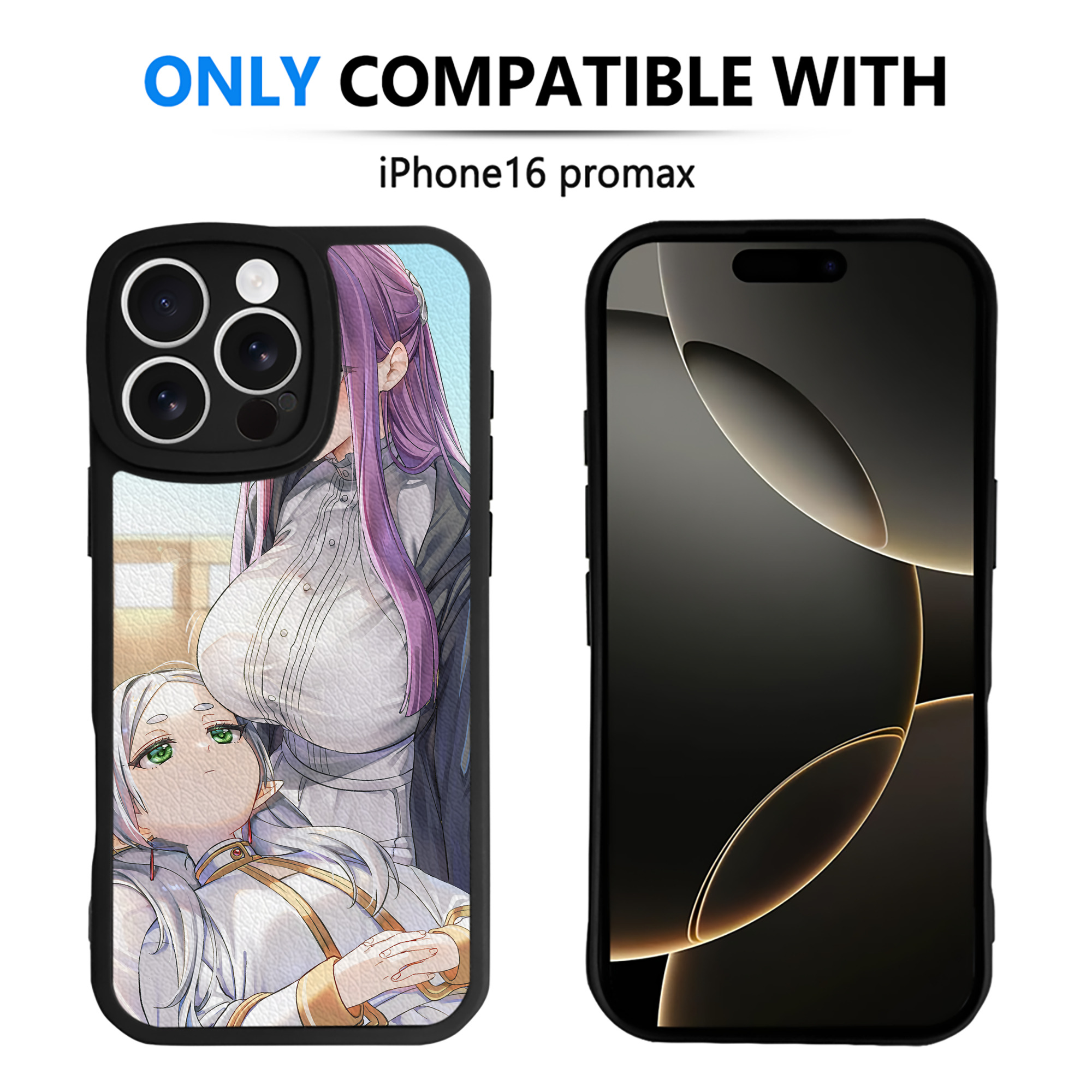 （画像用） 葬送のフリーレン Frieren 【iPhone 16シリーズ対応】シリコンスマホケース（レザー調） 材質：シリコン